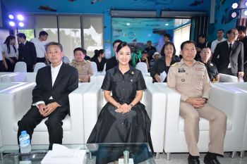 รมช.มท. ตรวจเยี่ยมการดำเนินงานศูนย์บริหารจัดการคุณภาพน้ำ องค์การบริหารส่วนตำบลลำโพ อำเภอบางบัวทอง จังหวัดนนทบุรี