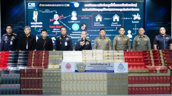 กรมสรรพสามิตผนึกหลายหน่วยงานจับกุมขบวนการลักลอบจำหน่ายบุหรี่เถื่อน