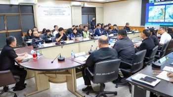 สมุทรสาครเตรียมรับพายุ“คัลแมกี” ให้การช่วยเหลือ ปชช.อย่างรวดเร็ว