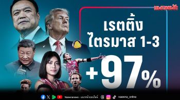 เรตติ้ง พีพีทีวี เอชดี ช่อง 36 โตสูงสุดในกลุ่มทีวีดิจิทัล 3 ไตรมาส ปี 2568