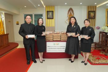 มูลนิธิหัวใจบริสุทธิ์ เป็นสะพานบุญส่งต่อไข่ไก่ ร่วมกับ CPF สนับสนุนโครงการน้ำพระทัยพระราชทาน
