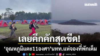 เลยคึกคักสุดขีด! ‘อุณหภูมิแตะ 11 องศา’ นทท.แห่จองที่พักเต็มยาวถึงปีใหม่