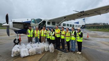 น้ำใจเบตงสู่หาดใหญ่! ‘Ezy Airlines’ เปิดเที่ยวบินพิเศษ-ขนข้าวกล่องช่วยผู้ประสบภัย