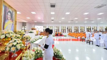 ชาวคลองหลวงพร้อมใจบำเพ็ญกุศลปัญญาสมวาร 50 วัน อุทิศถวายพระราชกุศลแด่‘พระพันปีหลวง’