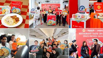 เวียตเจ็ทไทยแลนด์ - ซานตา เฟ่ - ซีพีเอฟ เสิร์ฟความอร่อยเหนือน่านฟ้า