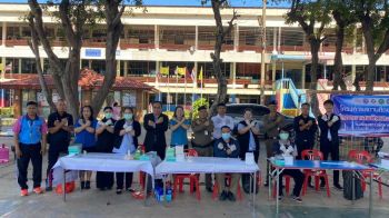 ตร.เขาวงรุก! ‘โรงเรียนสีขาว’ ตรวจเข้มบุหรี่ไฟฟ้า-ยาเสพติด คุ้มครองเด็กพ้นอบายมุข