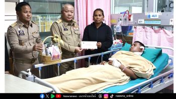 องค์ประธานมูลนิธิสายใจไทยฯ พระราชทานเงินช่วยเหลือทหารกล้าผู้เสียสละ