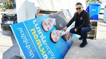ผู้สมัคร สส. ปชป. ร้องถูกทำลายป้ายหาเสียง สมุทรปราการ เตรียมแจ้งความเอาผิด