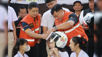 อ่างทองเอาจริง! ดีเดย์ 15 ก.พ.นี้ ‘จับจริง-ปรับจริง’ ไม่สวมหมวกนิรภัย