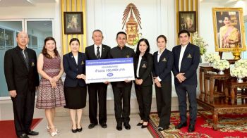 คณะผู้แทน นมธ. รวมรุ่น ร่วมส่งต่อพลังแห่งการให้ มอบเงินสนับสนุนสภาสังคมสงเคราะห์ฯ และรพ.ทหารผ่านศึก