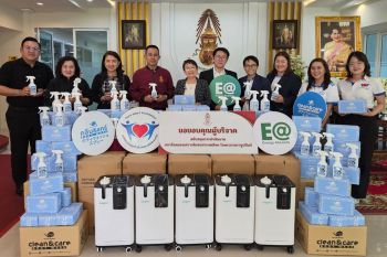 มูลนิธิหัวใจบริสุทธิ์ ส่งต่อเครื่องผลิตออกซิเจน-สเปรย์เช็ดตัวผู้ป่วย ผ่านสภาสังคมสงเคราะห์ฯ