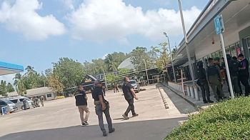 โจรใต้ซุกบึ้มป่วน ห้องน้ำปั๊มน้ำมัน ระเบิดจนท.เจ็บ เก็บกู้ได้ทัน1ลูก