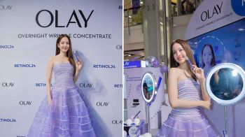 โบว์ เมลดา ชวนเปิดประสบการณ์ เอา Olay มาวง นวัตกรรมใหม่ปากกาม่วงเก็บรอยลึก OLAY OVERNIGHT WRINKLE CONCENTRATE
