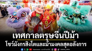 \'เมกาบางนา\'สร้างปรากฏการณ์ฉลองตรุษจีนปีม้า กับโชว์มังกรสิงโตและม้ามงคลสุดอลังการ