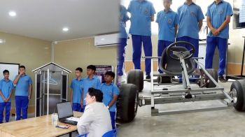 อุปถัมภ์วิทยาพนมโชว์! ‘รถโกคาร์ทไฟฟ้า-เครื่องเก็บผ้า AI’ มุ่งเป้าปั้นนักคิดยุคใหม่