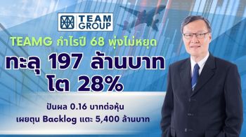 TEAMG กำไรพุ่งไม่หยุด ปี 68 ทะลุ 197 ล้านบาท โต 28%