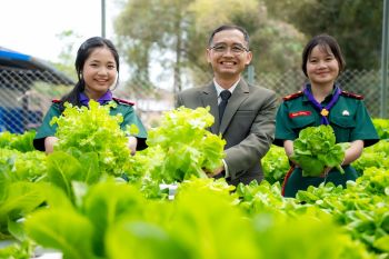 เปลี่ยนห้องเรียนสู่ ‘สนามธุรกิจขนาดย่อม’ รร.ท่าสองยางวิทยาคม ปลูกผักสร้างทักษะอาชีพ