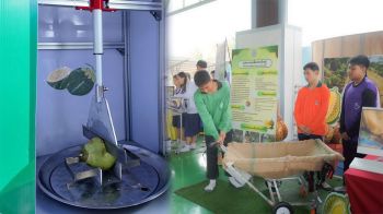 นวัตกรรมจิ๋วแต่แจ๋ว! นร.โชว์ \'รถรับทุเรียน-เครื่องผ่ามะพร้าว\' แก้โจทย์เกษตรกรในพื้นที่จริง