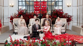 จัดเต็มงานมงคลสมรส ชนกันต์ พูนศิริวงศ์-สราลี ริชทารา  ดารา อินฟลู ติกติ๊กต๊อกเกอร์ ยูทูปเบอร์ ร่วมอวยพรคับคั่ง