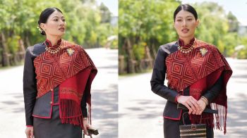 เจ้าฟ้าสิริวัณณวรีฯ ทรงฉลองพระองค์แบบชาวภูไท ออกแบบตัดเย็บโดย ‘ธีระพันธ์ วรรณรัตน์’ ศิลปินแห่งชาติ