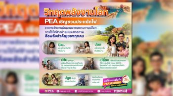 PEA รณรงค์ประชาชนใช้ไฟฟ้าอย่างประหยัดและมีประสิทธิภาพ