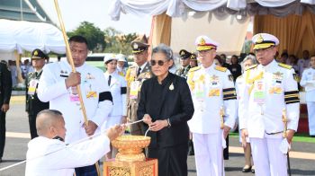 ‘พระเทพฯ’ประกอบพิธียกเสาพระเมรุมาศ กำหนดแล้วเสร็จเดือนตุลา ยึดหลักความงดงามถูกต้อง