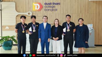นักศึกษาวิทยาลัยดุสิตธานีคว้ารางวัล 3 เวทีแข่งขันประกอบอาหารระดับนานาชาติ