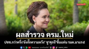 ผลสำรวจ ครม.ใหม่ ประชาชนกว่าครึ่งยังกั๊กความหวัง ชู ศุภจี ขึ้นแท่น รมต.มาแรง