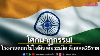 โศกนาฏกรรม! โรงงานดอกไม้ไฟอินเดียระเบิด ดับสลด 25 ราย