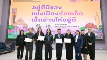 สสส.ผนึกพลัง UDDC-CEUS ยกระดับ อยู่ดีมีแฮง แปงเมืองร้อยเอ็ด สู่ย่านสุขภาวะต้นแบบ