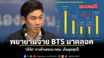 พยายามจ่าย BTS มาตลอด เอิร์ธ กางตัวเลขงบ กทม. เกินดุลทุกปี
