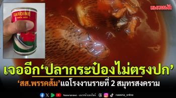 เจออีกแล้ว ปลากระป๋องไม่ตรงปก สส.แฉโรงงานรายที่ 2 สมุทรสงคราม มั่นใจทำเป็นขบวนการ