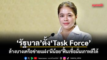 รัฐบาล ตั้ง Task Force ล้างบางเครือข่ายแฝง ผีน้อย ฟื้นเชื่อมั่นเกาหลีใต้