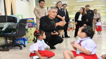 3รองปลัดกระจายกำลังตรวจเยี่ยมโรงเรียนเปิดเทอมวันแรก
