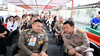 ลงเรือตรวจคลองบางลำพู เตรียมจัดงานเฉลิมพระเกียรติ 28 ก.ค.69