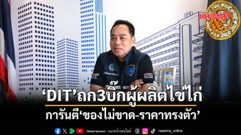 ‘DIT’ถก3บิ๊กผู้ผลิตไข่ไก่ การันตี‘ของไม่ขาด-ราคาทรงตัว’