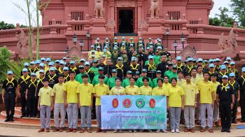 บุรีรัมย์รวมใจ! จัดกิจกรรมจิตอาสา พัฒนา‘วัดป่าเขาน้อย’เฉลิมพระเกียรติ