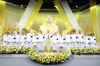 กคช. ร่วมบันทึกเทปถวายพระพรชัยมงคล เนื่องในโอกาสวันเฉลิมพระชนมพรรษา พระบาทสมเด็จพระวชิรเกล้าเจ้าอยู่หัว ณ สถานีวิทยุโทรทัศน์แห่งประเทศไทย (NBT)