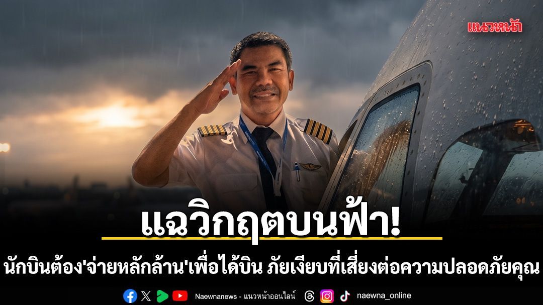 แฉวิกฤตบนฟ้า! นักบินต้อง 'จ่ายหลักล้าน' เพื่อได้บิน ภัยเงียบที่เสี่ยงต่อความปลอดภัยคุณ