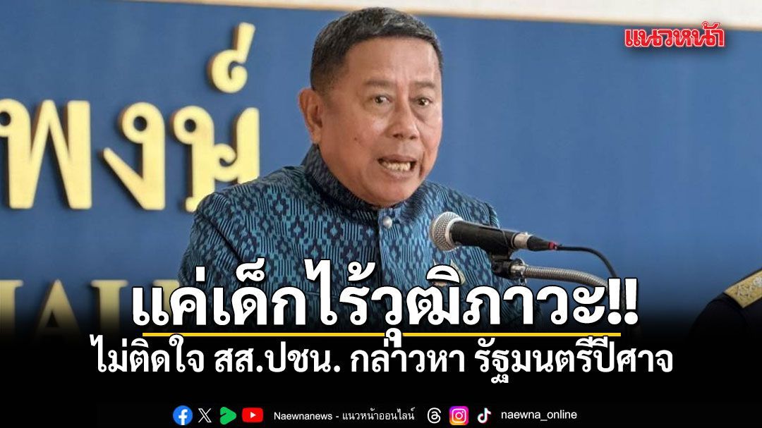บิ๊กดุลย์ ไม่ติดใจ สส.ปชน. กล่าวหา รัฐมนตรีปีศาจ ชี้ แค่เด็กไร้วุฒิภาวะ