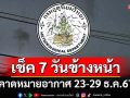 มาแล้ว! กรมอุตุฯคาดหมายอากาศ 7 วันข้างหน้า ตั้งแต่ 22-28 ธ.ค.67