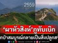 เทียบให้เห็นชัดๆ! ภาพ\'ผาหัวสิงห์\' ภูทับเบิก จากป่าสมบูรณ์กลายเป็นสิ่งปลูกสร้าง