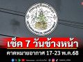 มาแล้ว! กรมอุตุฯคาดหมายอากาศ 7 วันข้างหน้า ตั้งแต่ 17-23 พ.ค.68