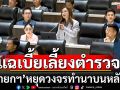 ‘พนิดา’ลากไส้เบี้ยเลี้ยงตำรวจ จัดสรรเท่ากันทุกปี ทั้งปีนี้จำนวนตร.ลดลงเกือบ 5 พันนาย