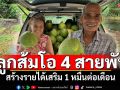 ปลูกส้มโอ 4 สายพันธุ์บนเนื้อที่ 8 ไร่ เก็บขายสร้างรายได้เสริมกว่า 1 หมื่นต่อเดือน