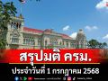 สรุปมติคณะรัฐมนตรี (ครม.) ประจำวันที่ 1 กรกฎาคม 2568