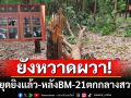 ชาวบ้านบุรีรัมย์หวาดผวา! แม้หยุดยิงแล้ว แต่ยังเก็บกระเป๋าเตรียมหนี หลังจรวด BM-21 ตกกลางสวนยาง