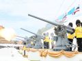 กองทัพเรือยิงสลุตหลวงเฉลิมพระเกียรติ \'สมเด็จพระพันปีหลวง\' 12 สิงหาคม