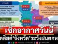 เช็กอากาศวันนี้! อุตุฯกางลิสต์‘จังหวัด’ฝนตกหนัก ‘กทม.’ฟ้าคะนองร้อยละ 60 ของพื้นที่
