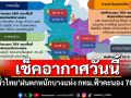 เช็คอากาศวันนี้! \'ทั่วไทย\'ฝนตกหนักบางแห่ง กทม.ฟ้าคะนอง 70%